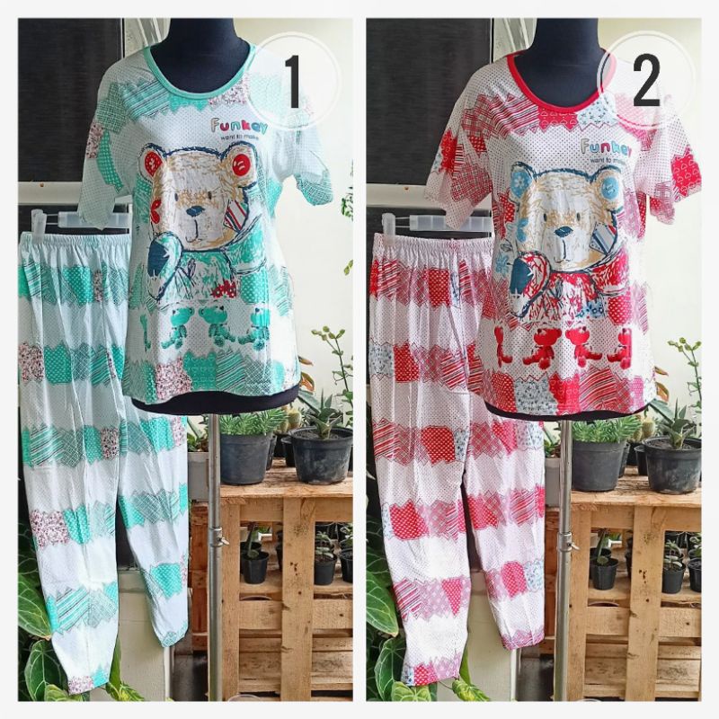 Setelan Babydoll BKH CP Allsize - LD 100