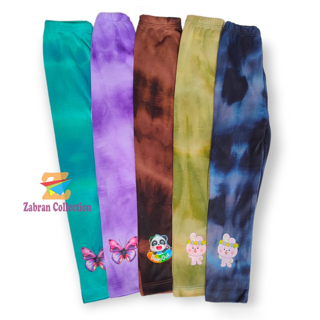 Legging Anak Tie Dye Gradasi  1 Sampai 6 Tahun