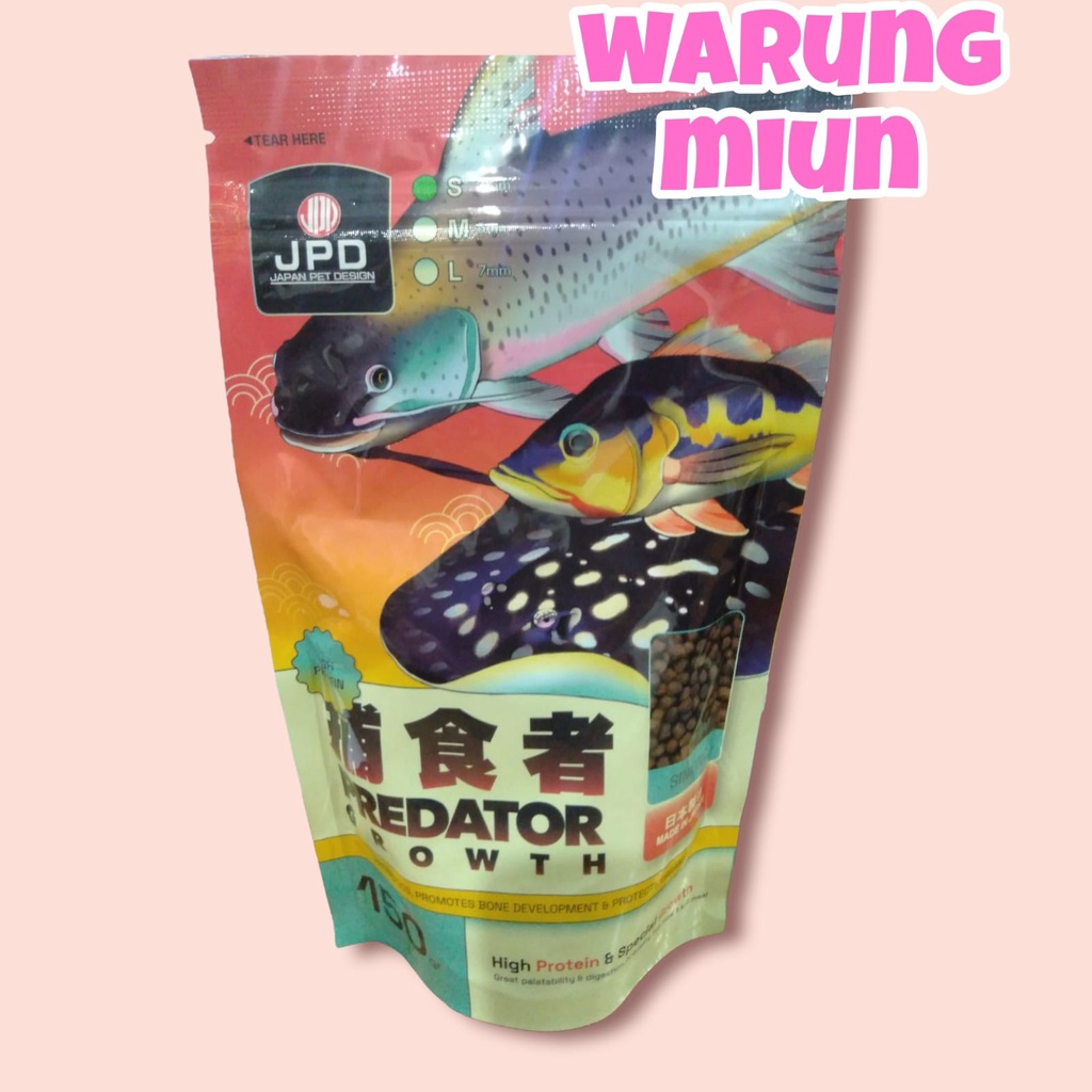 Pelet Ikan / Jpd Predator Growth Sinking 150 Gr