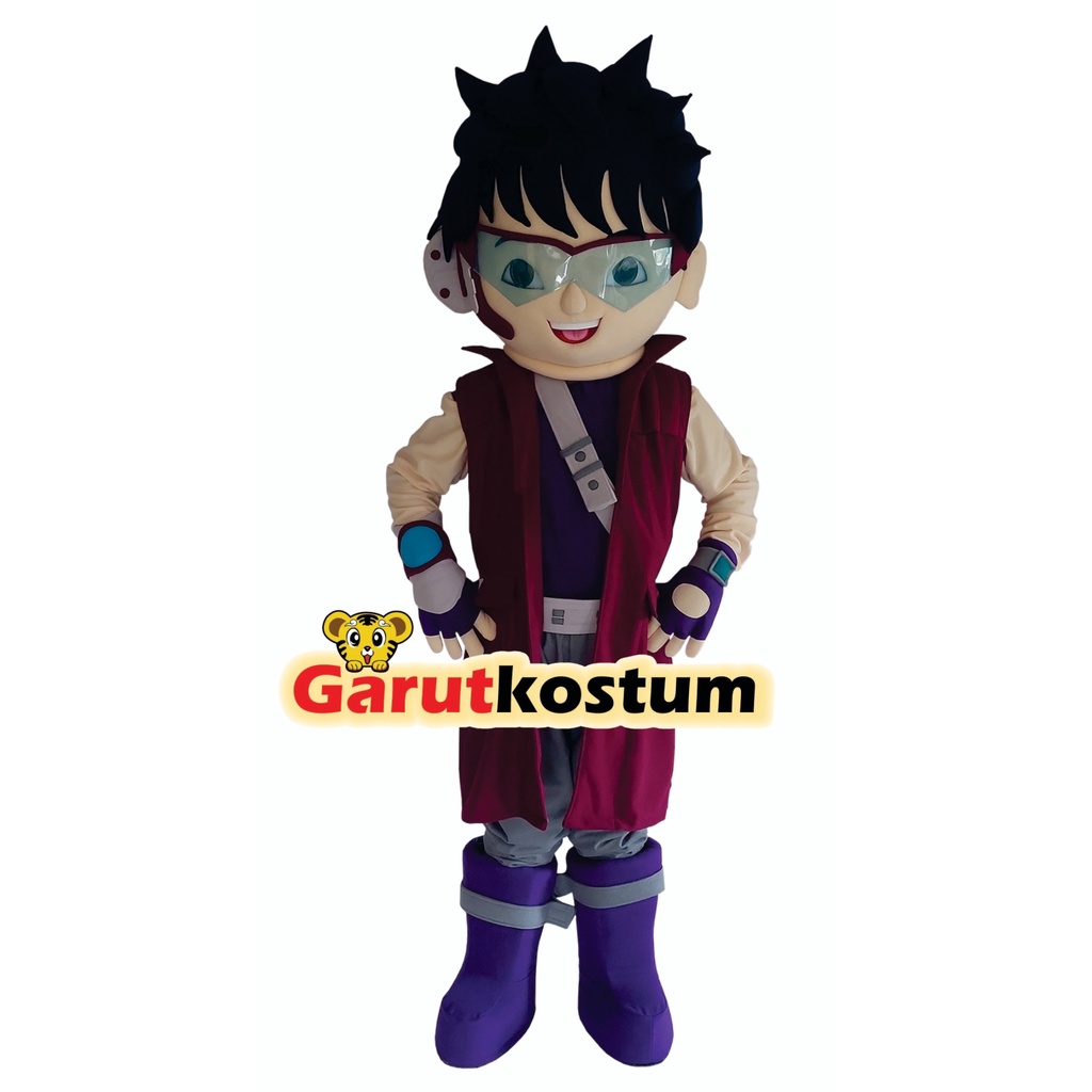 Kostum maskot badut karakter fang boboiboy galaxy dewasa lucu costume