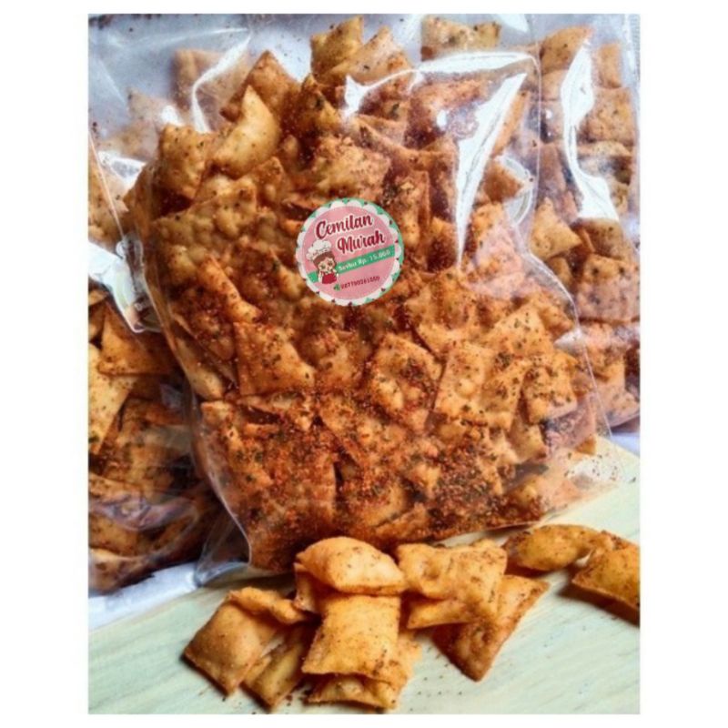 

pangsit pedas 500 gr Kripik pangsit