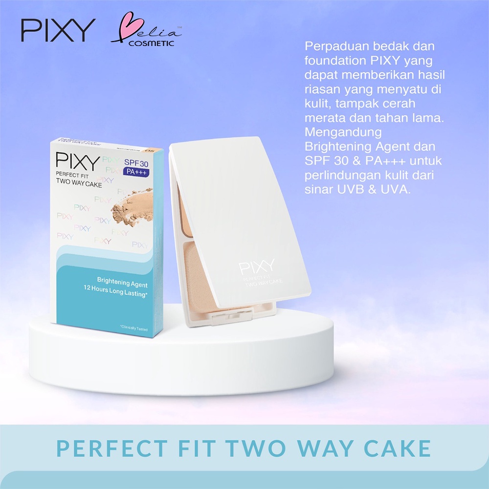 ❤ BELIA ❤ PIXY Perfect FIT TWC Refill 12.2g | bedak padat two way cake UV Whitening