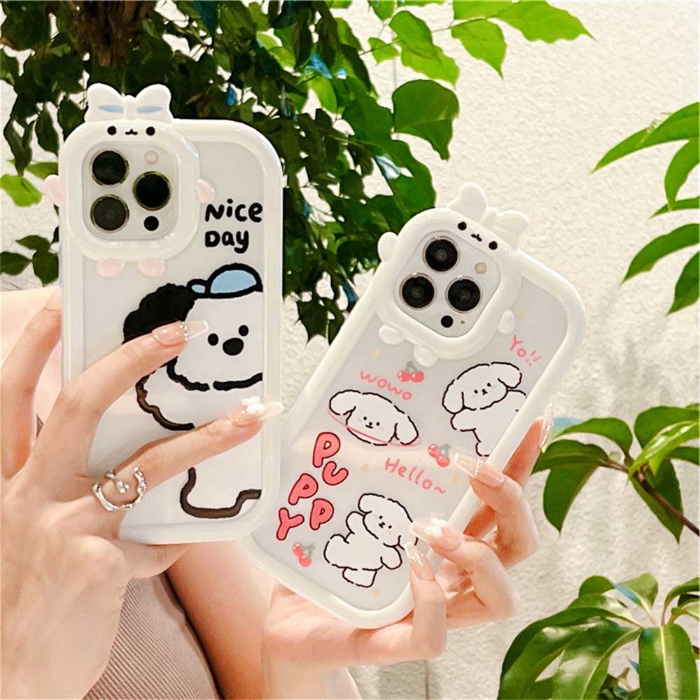 Case Desain Kartun Anjing Untuk OPPO A57 2022 A77S A17 A15 A16 A16K A54 A53 A12 A5S A7 A3S A11k A31 A52 A92 A94 A93 A37 F9 A1K A96 A6 Aio 536