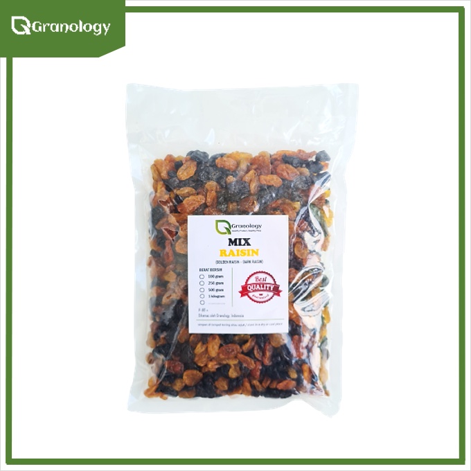 Mix Raisin 1 kilogram (Dark Raisin &amp; Golden Raisin)