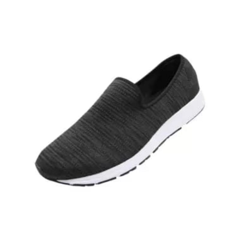 Sepatu League Legas Hitam Slip On Unisex Arlon La M Sneakers Running Shoes Cowo Cewe Original