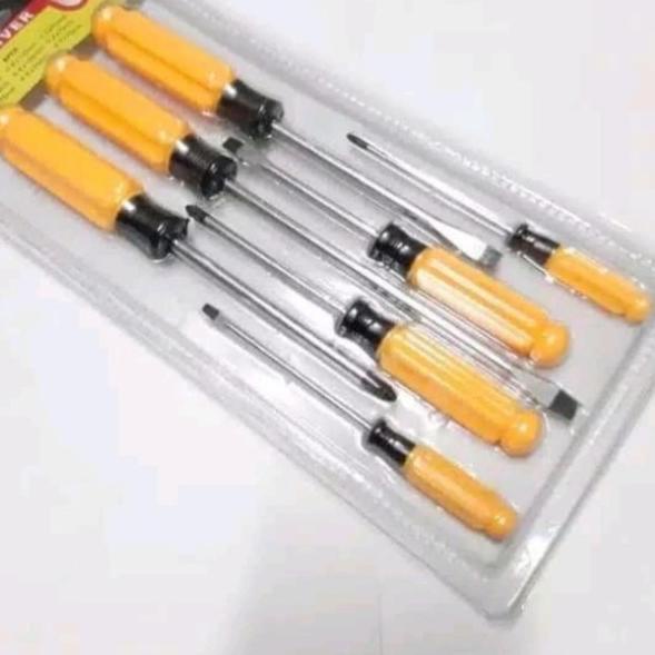 obeng set 7 pcs kepala magnet fatick screwdriver set obeng magnet