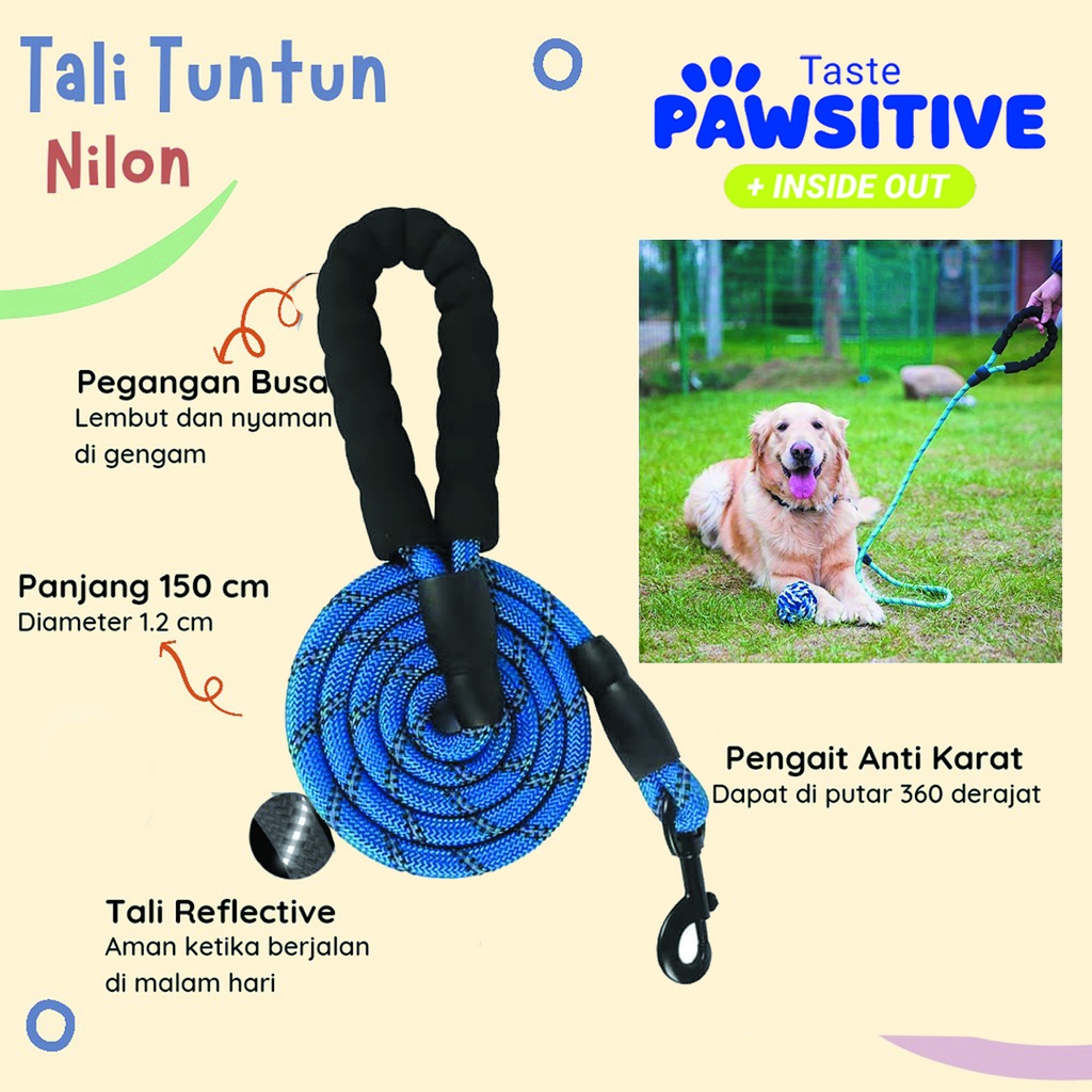 Dog Leash Tali Tuntun Anjing Tali Tuntun Harness Kekang Harnes Anjing Kucing Besar Kecil Rompi Herness