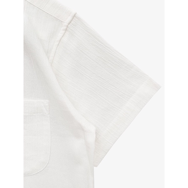 Crumple Linen Shirt White