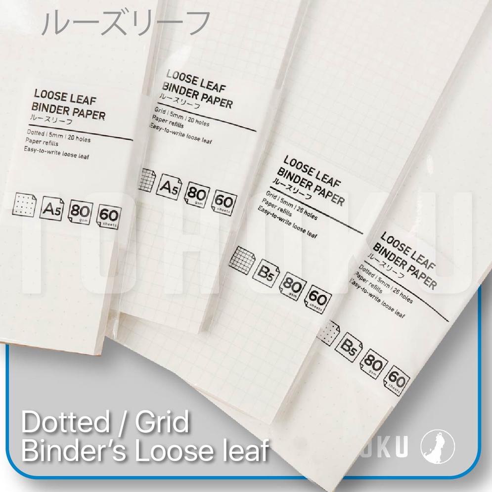 

ㅵ Refill Loose leaf B5 Isi Binder (Broken White / Ivory / Putih Gading) $