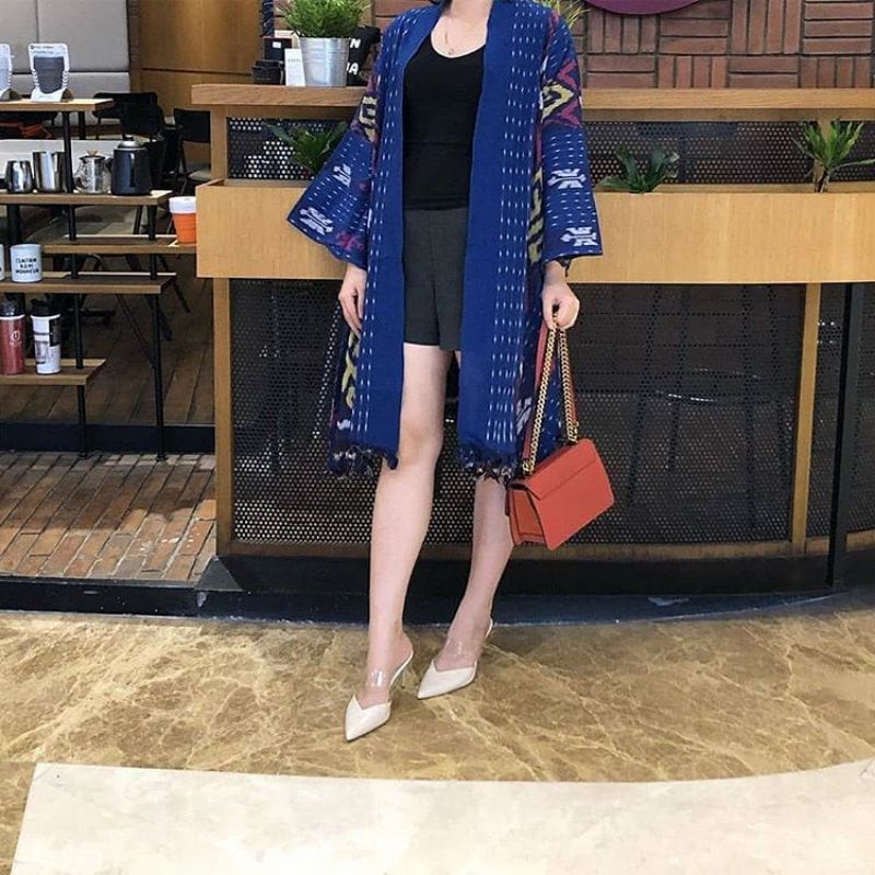 BLAZZER RUMBAI WANITA, TENUN 2SAKU