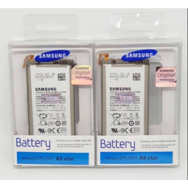 Baterai Samsung Galaxy A8 STAR EB-BG885ABU Original SEIN 100% Battery Batere Batre Batt Bat