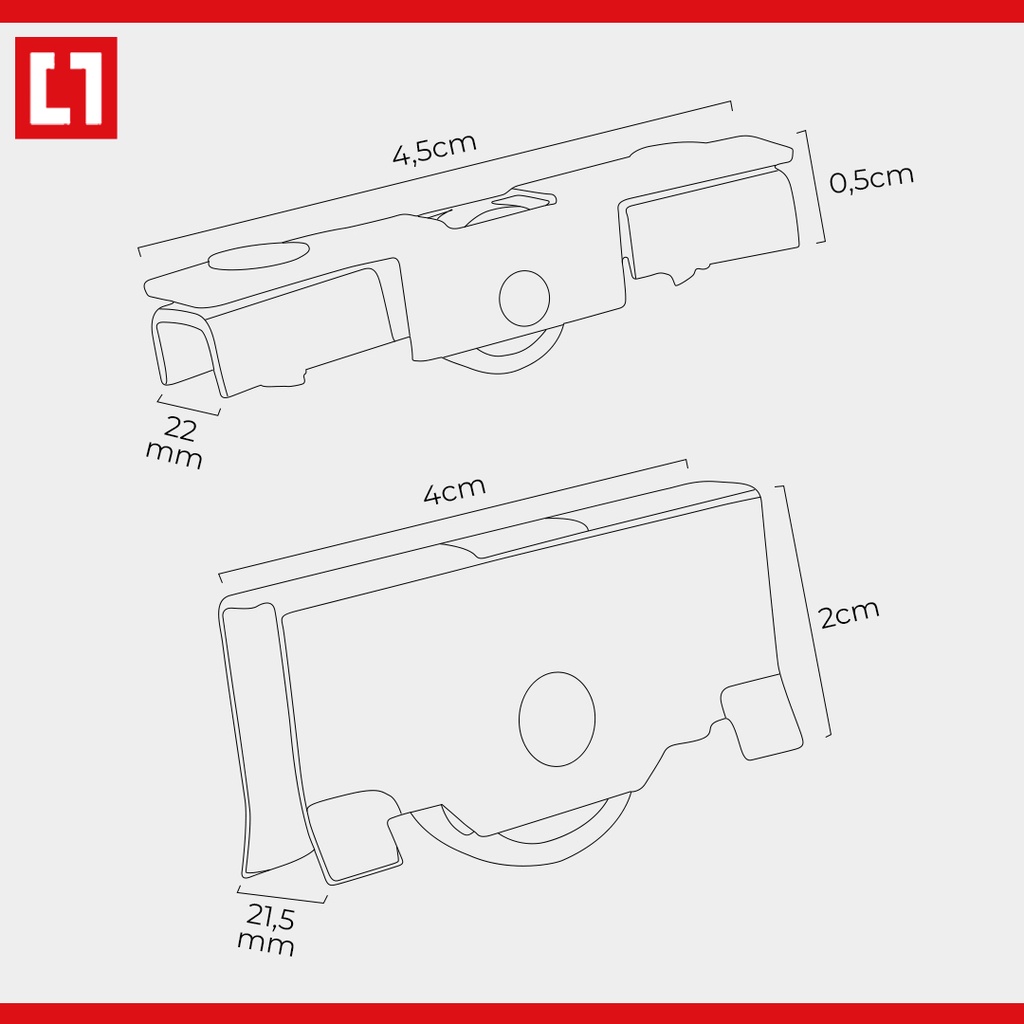 Roda Pintu Etalase Showcase Geser Sliding Kecil / Besar 1 Box - Weldom