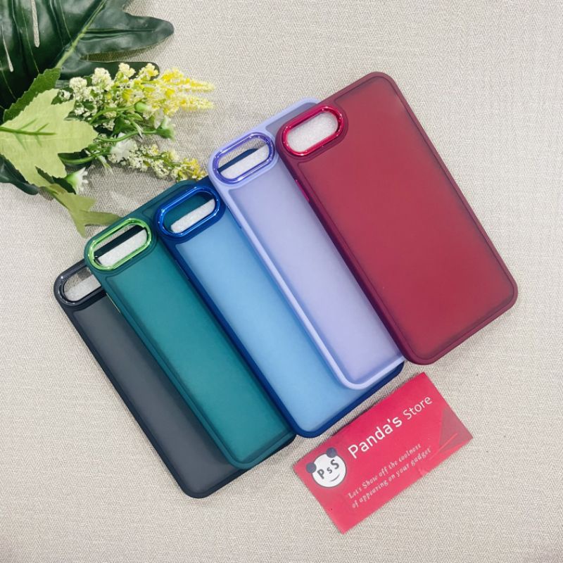 Case Iphone 6+ | 7+ | 8+ Metal Chrome Softcase Dove Premium Luxury PSS