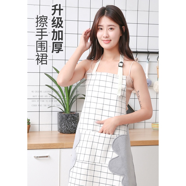 Apron Celemek Masak Dapur Berkualitas Premium Pelindung Pakaian Anti Kotor Noda Minyak Celemek Koki Tebal Anti Basah Model Lucu / Keren Cooking / Baking Chef Apron