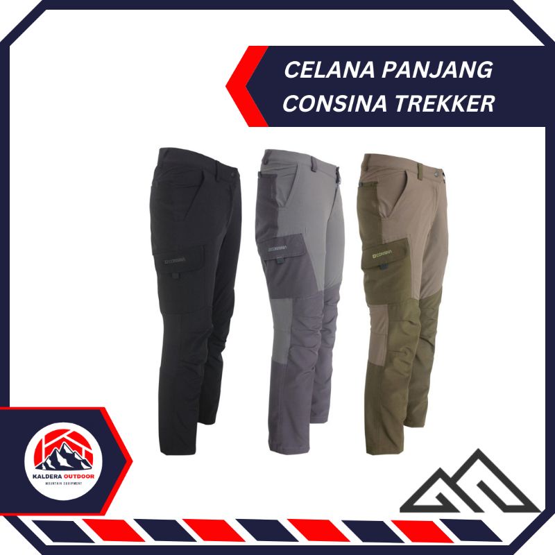 Consina Trekker Celana Panjang Pria Wanita Outdoor Gunung Camping Hiking Traveling