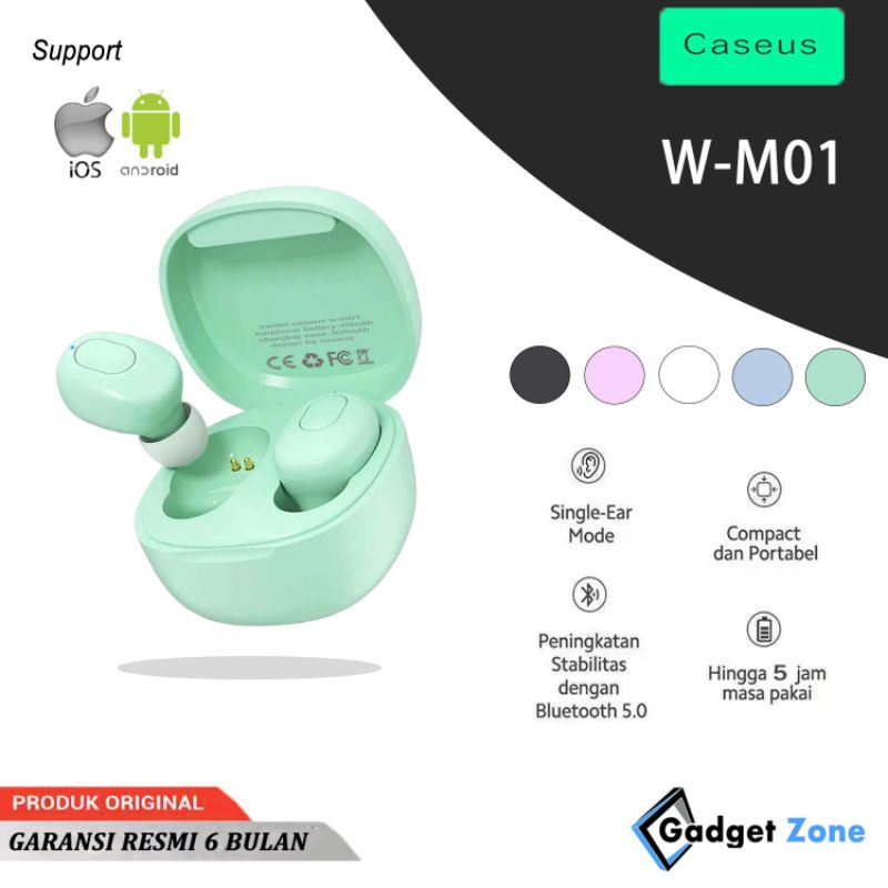 Caseus W-M01 ( Wonder M01 ) Bluetooth 5.0 TWS Noise Reduction Earbuds