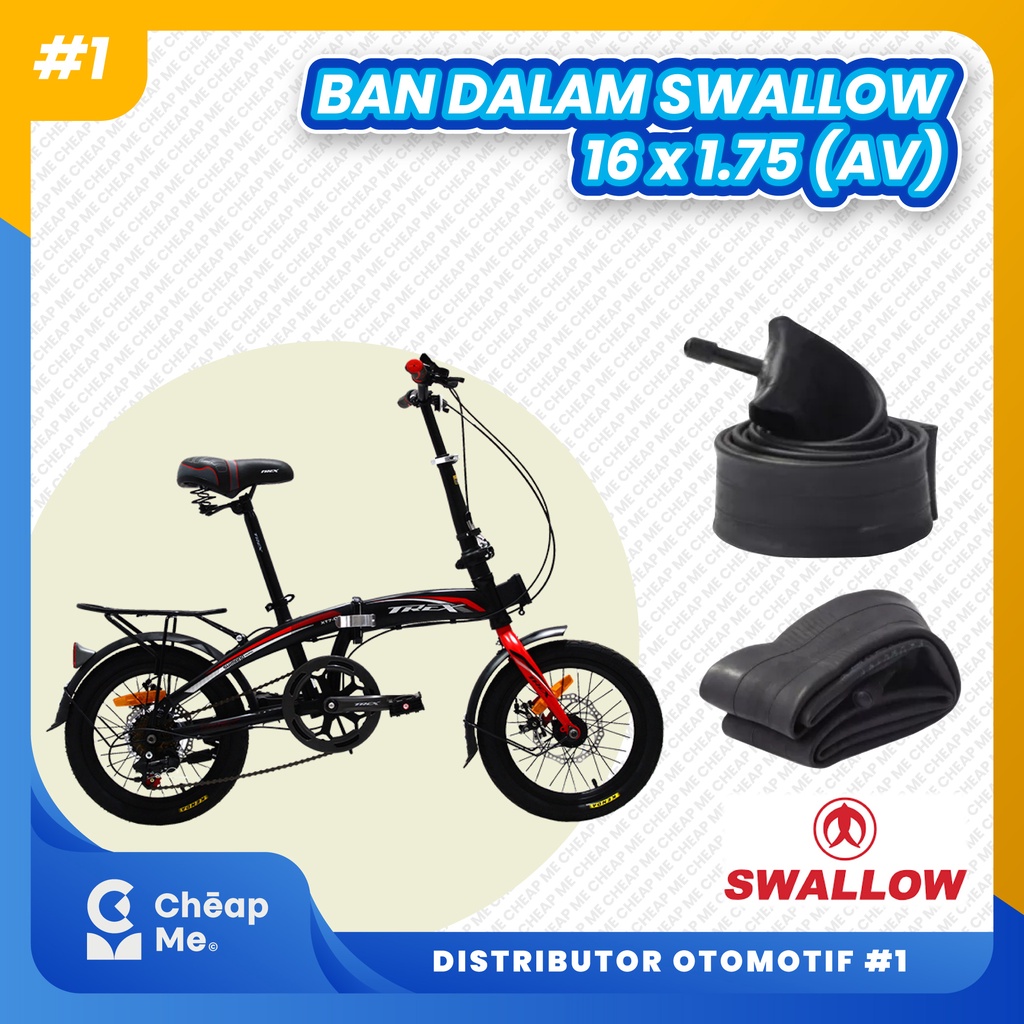Ban Dalam Sepeda Swallow 16 x 1.75 Ban Dalam Swallow 16 x 1.75 / Ban Dalam Ukuran 16 x 1.75 / Swallo