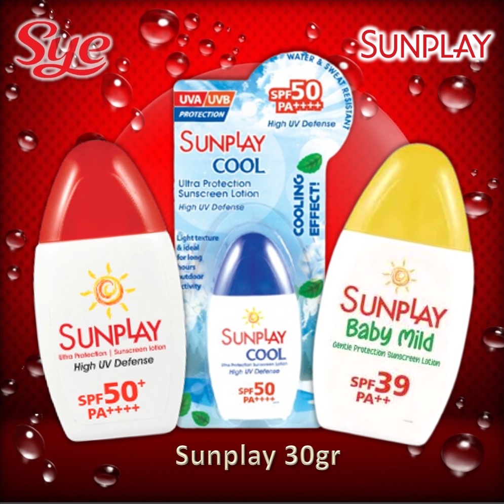 BPOM SUNPLAY LOTION / SUNPLAY BABY MILD / SUN PLAY COOL 30GR / SUN BLOCK ANAK / SUN SCREEN / SYE