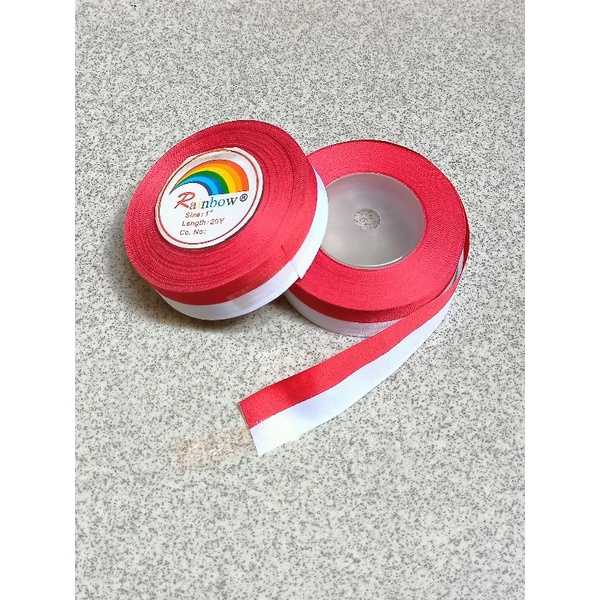 

Pita Merah Putih /pita Kado/ Pita Bendera 1 ROLL