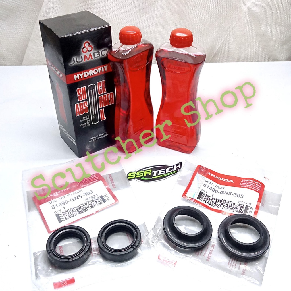 Seal Tutup seal Abu Oli Shock Honda Grand Supra Beat Vario Scoopy Genio Set