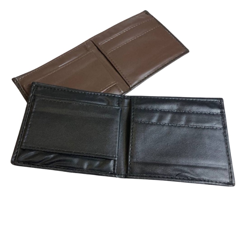 DOMPET LIPAT PRIA KULIT SINTETIS MURAH PU LEATHER MEN WALLET IMPORT FASHION CASUAL - SUPERBAN