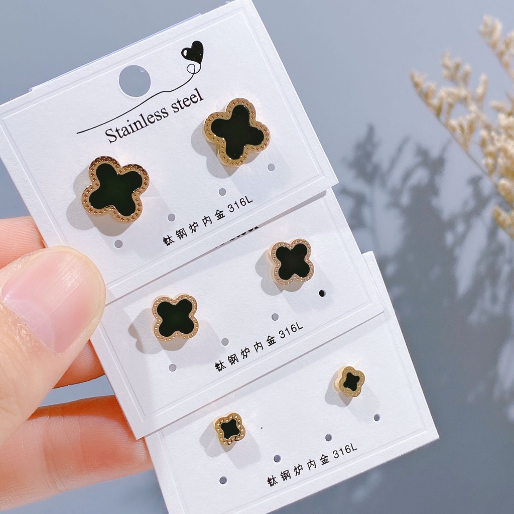 Anting Wanita Model Terbaru 2021 Anti Karat - Anting Tusuk Wanita Asli - Anting Titanium Asli Ori Korea
