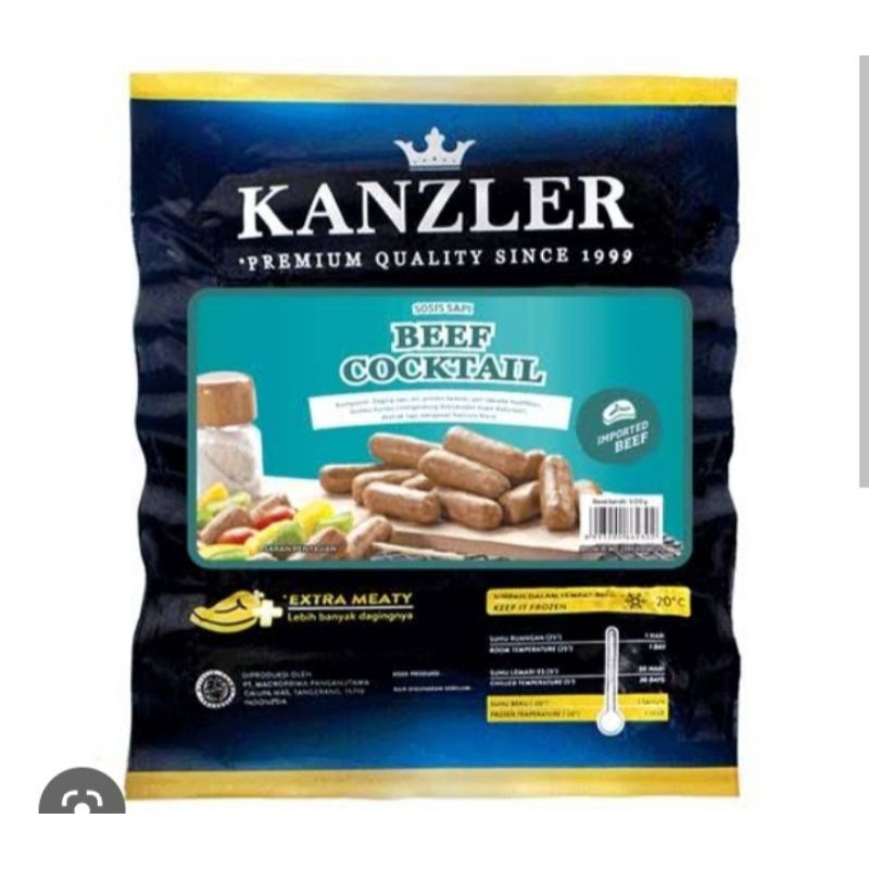 

kanzler sosis beef coctail 500gram