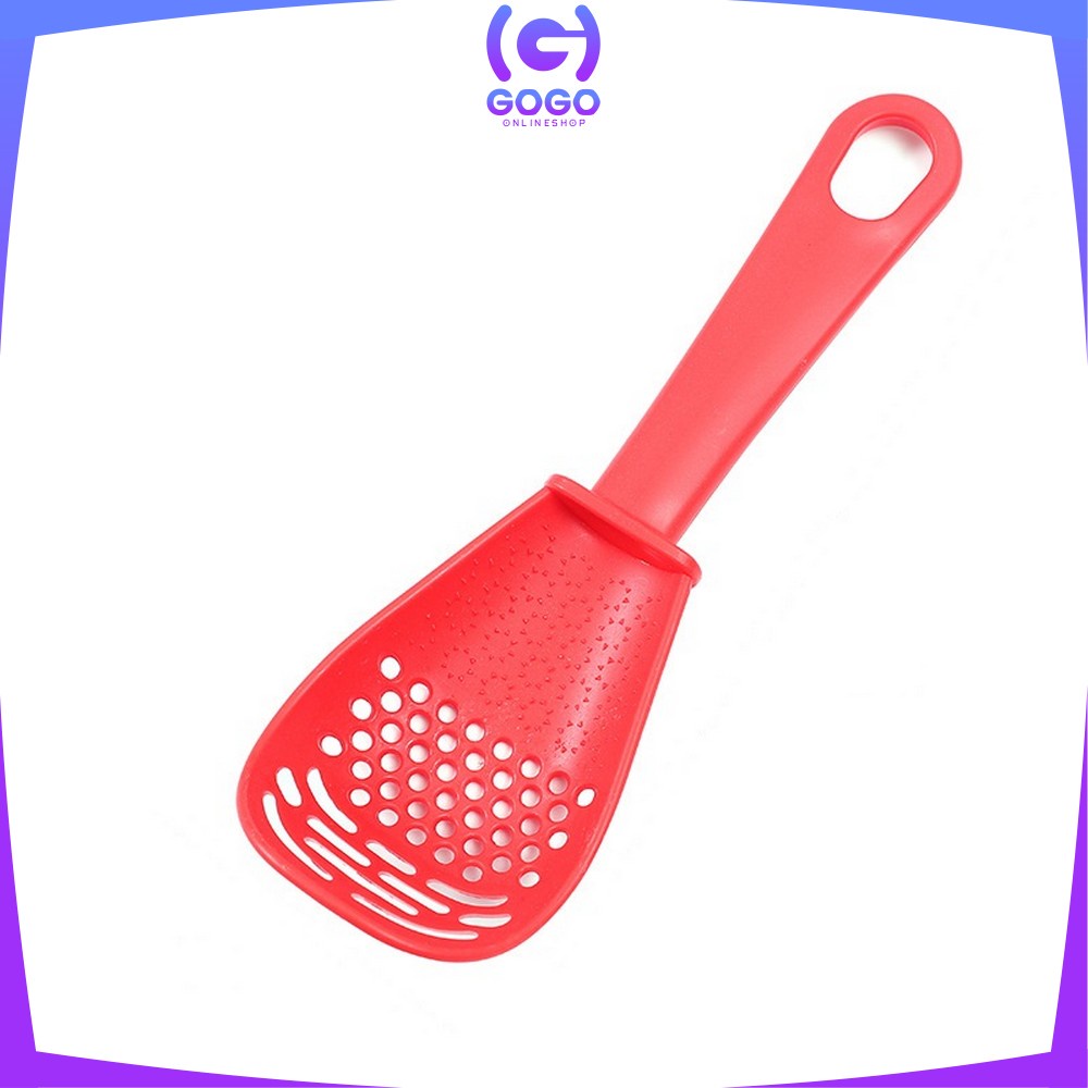 GOGO-C557 Sendok Saringan Mie Penyaring Kuah Makanan / Sendok Centong Penghalus Nasi Serbaguna / Sendok Penyaring Sayur