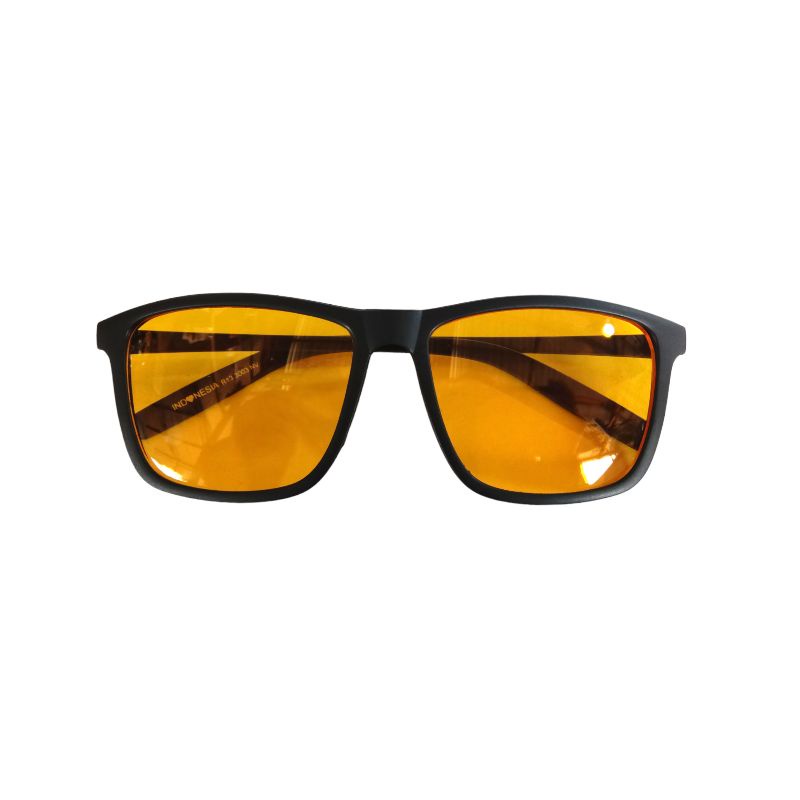 Kacamata Kotak Lensa Kuning