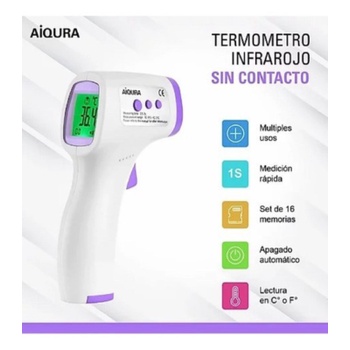 Diskon Unik gun /alat pengukur AIQURA thermo Termometer gun tembak suhu tubuh /