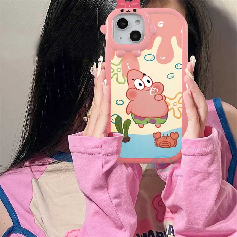 Case Motif Spongebob Dan Patrick Untuk IPhone 14 Pro Max / 13 Pro Max / 11 / 12 / Xr / XS / 6 / 6S / 7 / 8plus