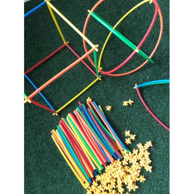 BIG SALE - Mainan Edukasi Pipa Sedotan Puzzle Magic Straws isi 150 pcs SH292 //kado mainan anak// mainan murah /mainan monotoring anak//mainan puzzle