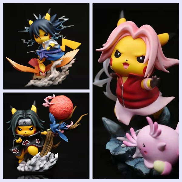 Mainan Action Figure Anime Pokemon Pikachu One Piece Naruto Dragon Ball Untuk Anak