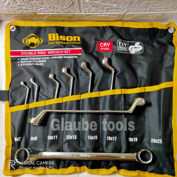 Ring Bison Kunci Ring Ring 8Pcs 6-22 Konci Ring Set Kunci Set