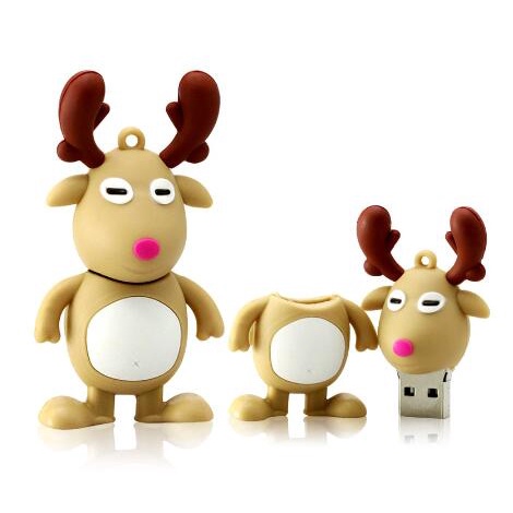 Flash Disk Usb 1TB Bentuk Kartun Santa Claus / snowman / Rusa Natal Untuk Hadiah