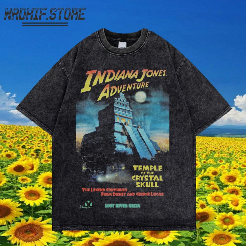 KAOS INDIANA JONES ADVENTURE OVERSIZE WASHING VINTAGE TEE | KAOS WASHED | KAOS FILM | INDIANA JONES