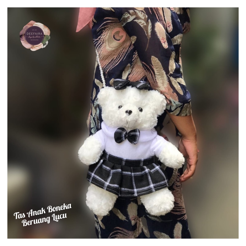 Tas Selempang Boneka Beruang Gm0yy Bahan Lembut Dan Lucu Di Bawa Jalan Jalan