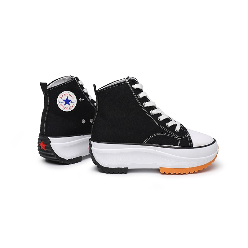 [GROSIR][COD] SEVEN_DAY SEPATU SNEAKERS WANITA KOREA IMPORT SPORT SHOES FQ-88 HITAM