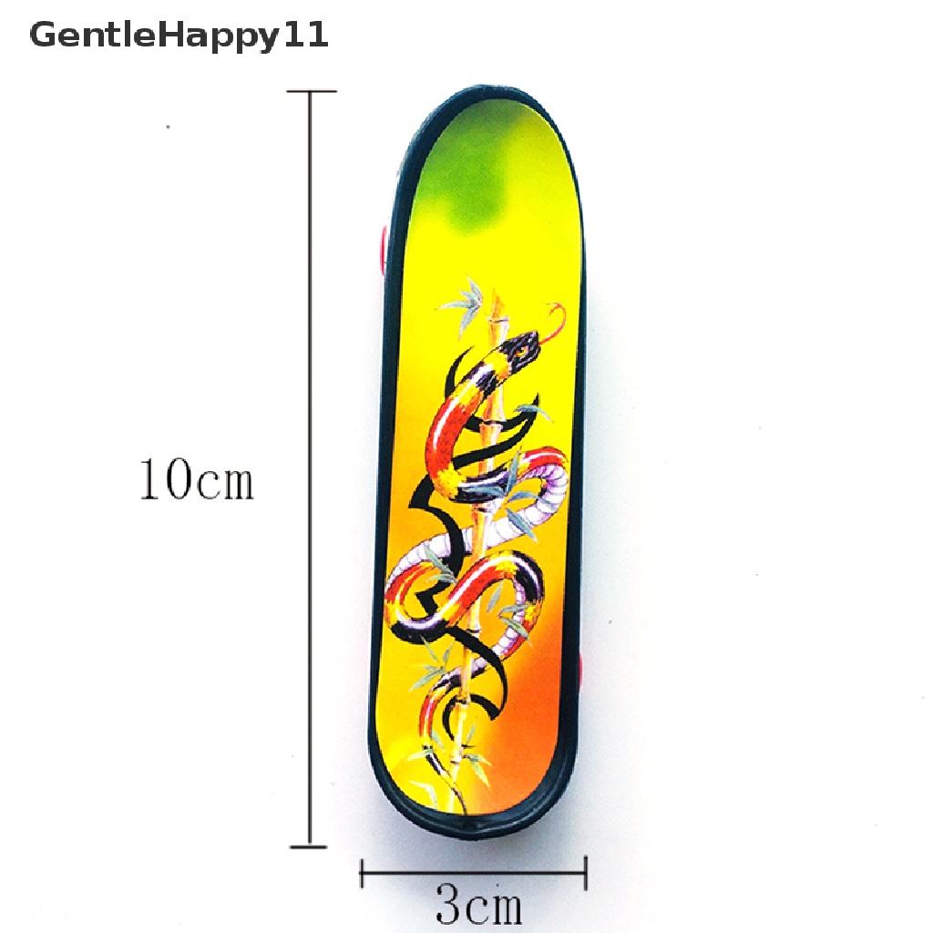 Gentlehappy 1pc Fingerboard Mini Creative Fingertips Skateboard Jari Plastik Skate Scooter id