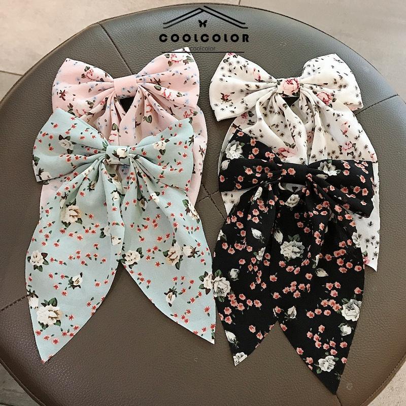 COD❤️Jepit Rambut Pita Korea Gaya Aesthetic Elegan Panjang Pita Rambut Fashion Untuk Wanita Dan Anak Perempuan-cl