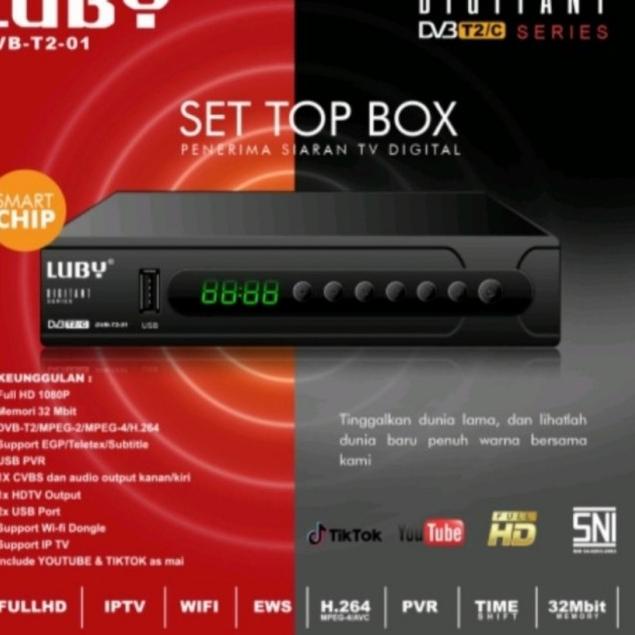 Luby : Set Top Box Luby DVB - T2 - 01 Receiver TV Digital - Set Top Box
