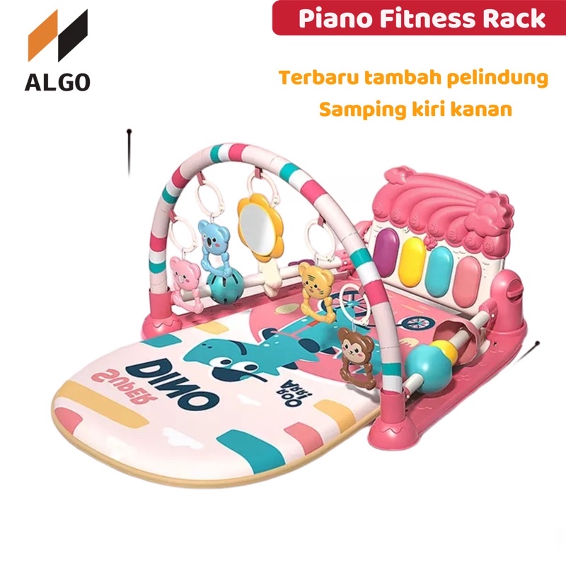Jual Playmate Bayi / Baby Toys Rattle & Piano Playmat / Baby Playgym