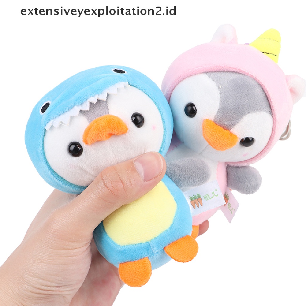 Mainan Gantungan Kunci Boneka Penguin Mini 12CM Bahan Plush Untuk Hadiah Anak
