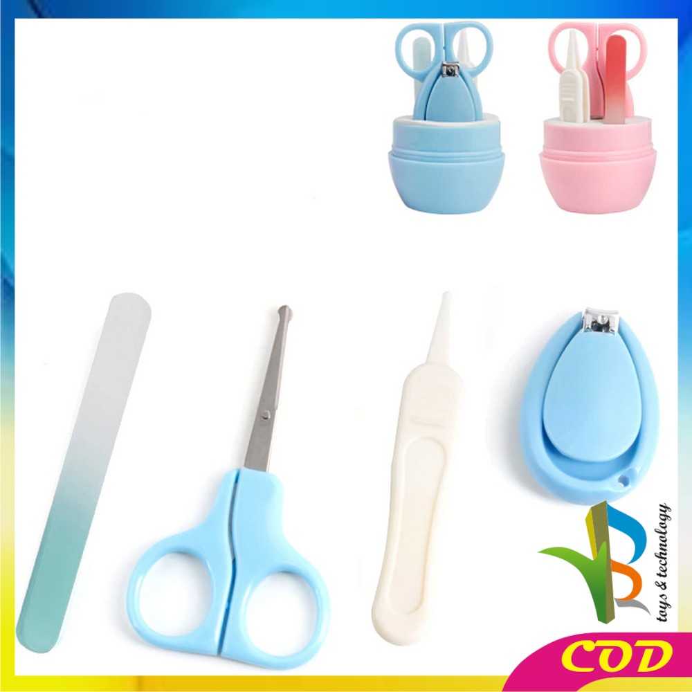 RB-C285 Gunting Kuku Bayi Set Baby Care Kit 4IN1 Baby Nail Clipper Set / Manicure Set Bayi