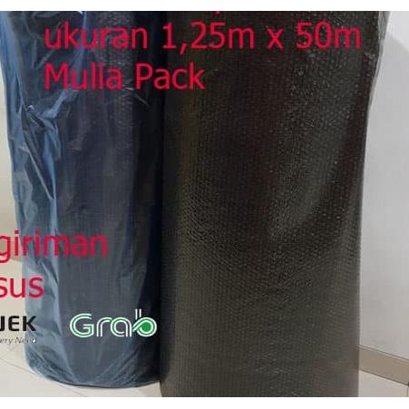 

BUBBLE WRAP HITAM UKURAN 1,25M X 50M 1 ROLL MULIA PACK