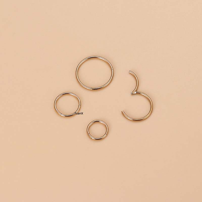 1pc Anting Tindik Hidung / Bibir / Tubuh Bahan Stainless Steel Ukuran 6-12mm Untuk Pria / Wanita