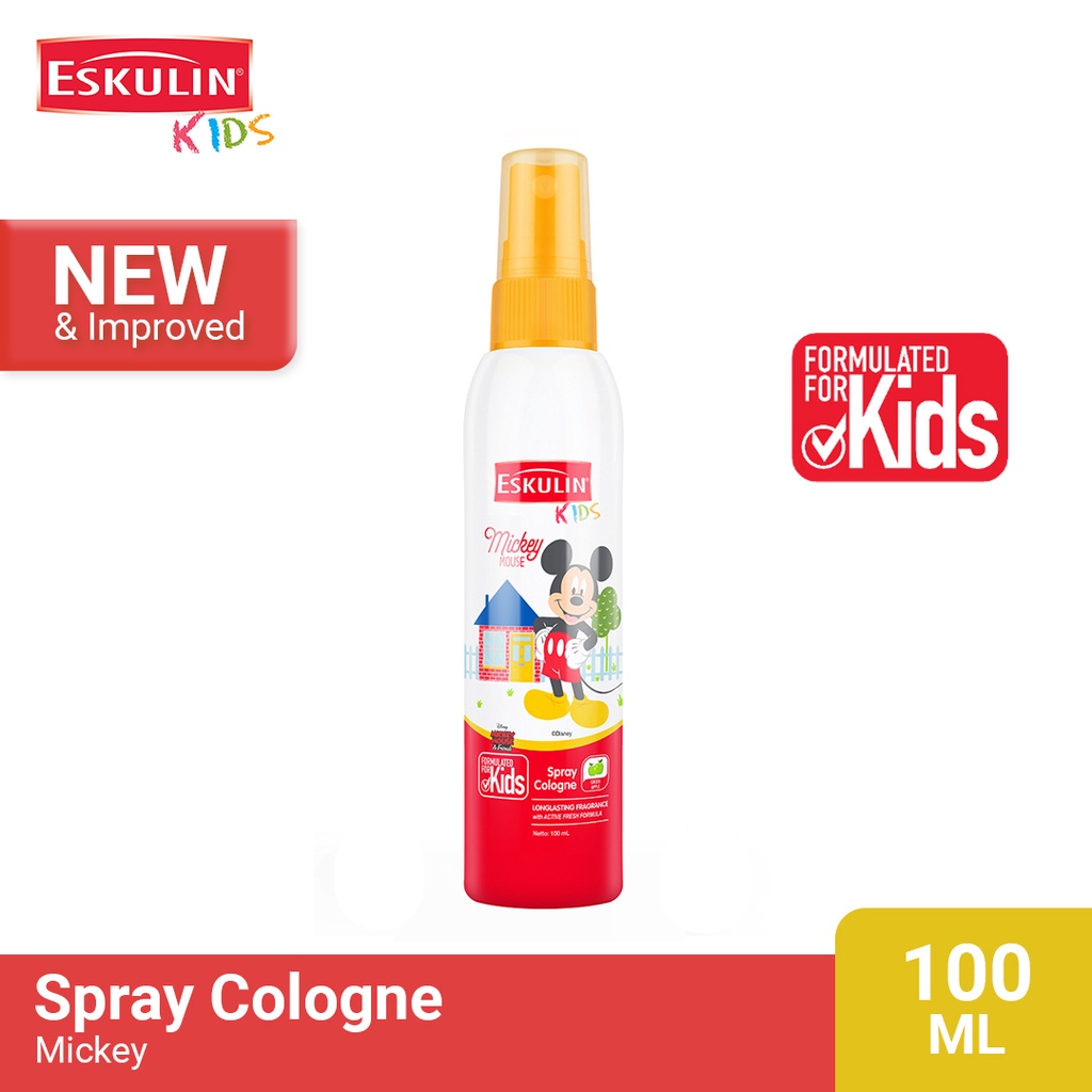 Jual Eskulin Kids Spray Cologne Mickey 100ml Shopee Indonesia
