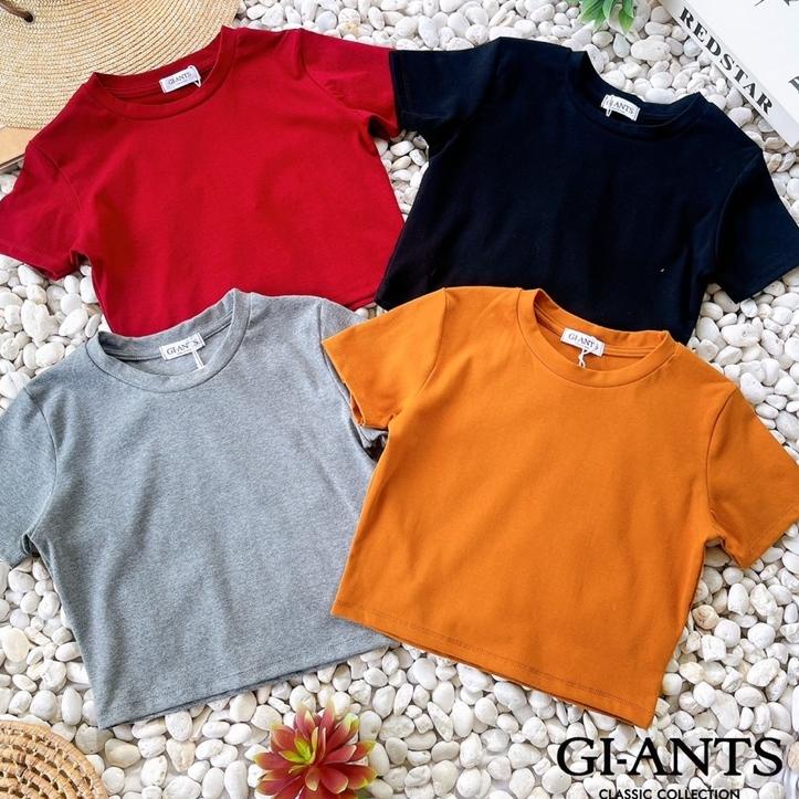 New Stock KAOS GIANTS BASIC/GIANTS STUDIO CROP TOP ROUNDNECK IMPORT BANGKOK (BJGB88)