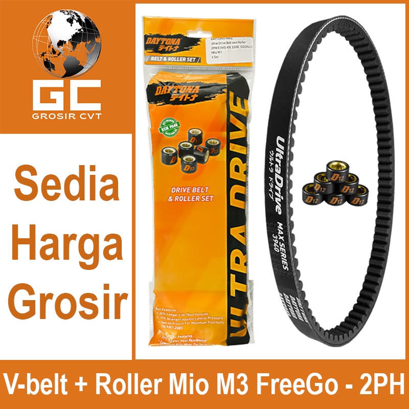 Vanbelt SET assy Mio M3 Fino Soul GT GT X-Ride Freego Gear S Z 125 Daytona Ultra Drive Belt+roller 4461 3940