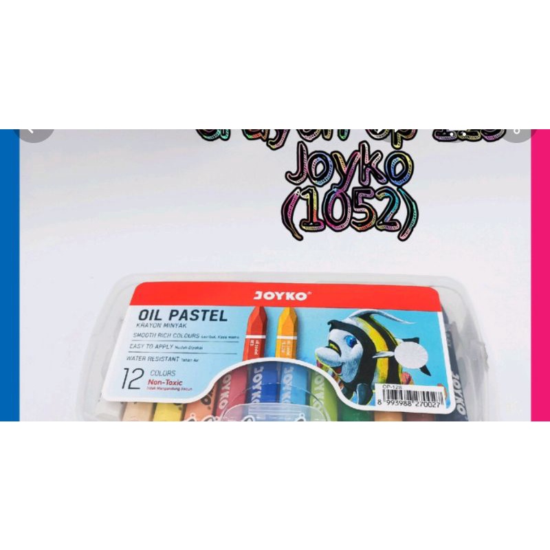 

Crayon Joyko Oil Pastel 1 set 12 warna
